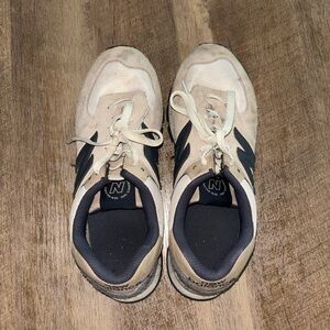 New Balance Beige and Black Athletic Shoes